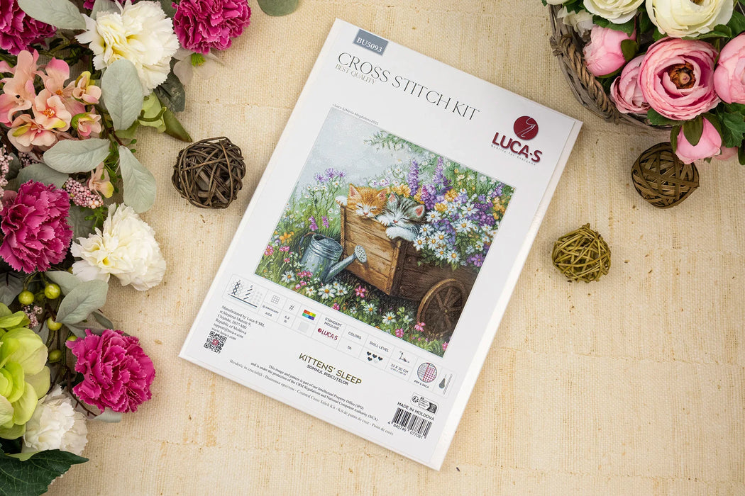 Kittens' Sleep BU5093L Counted Cross-Stitch Kit