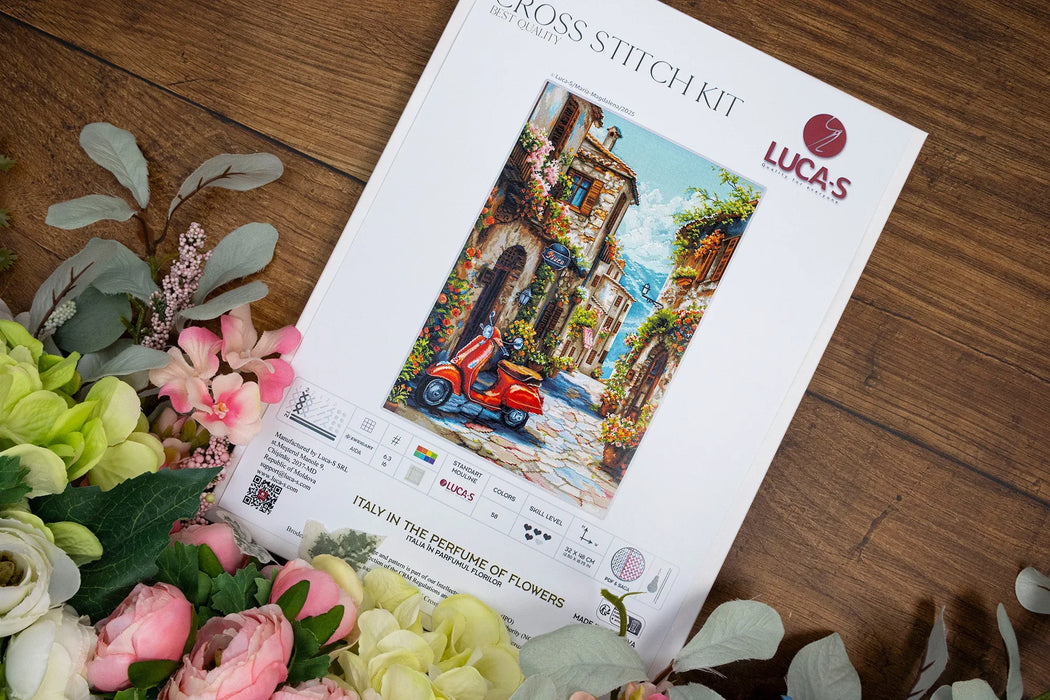 Italy in the Perfume of Flowers BU5095L Counted Cross-Stitch Kit