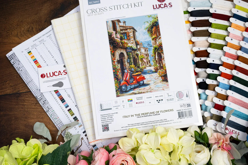 Italy in the Perfume of Flowers BU5095L Counted Cross-Stitch Kit
