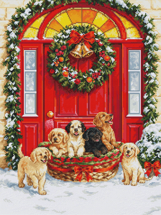 Santa's Delivery BU5102L Counted Cross-Stitch Kit