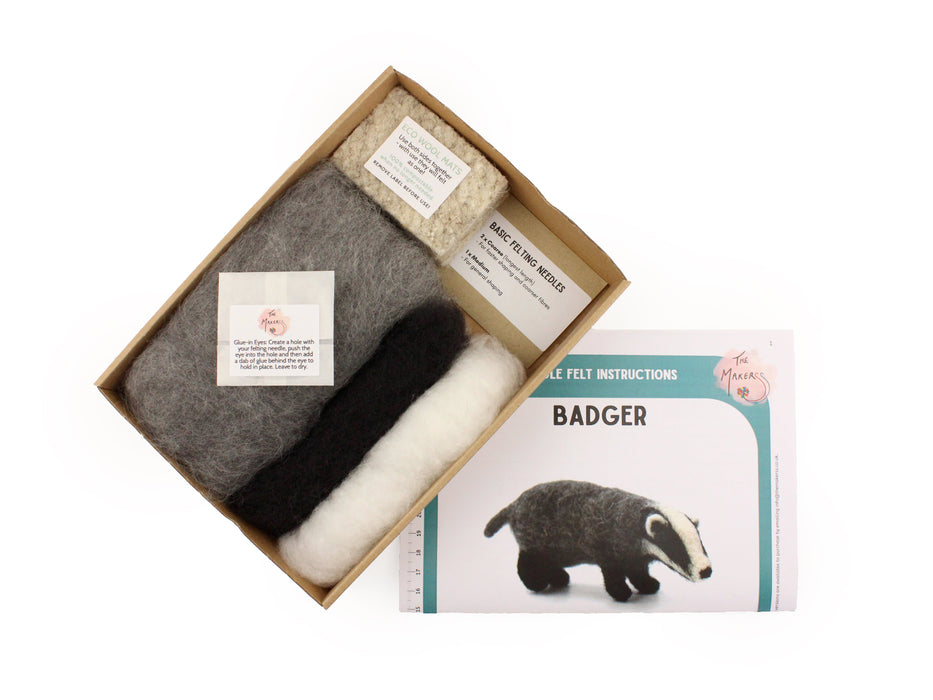 Felting Kit - Badger Needle Felt Kit