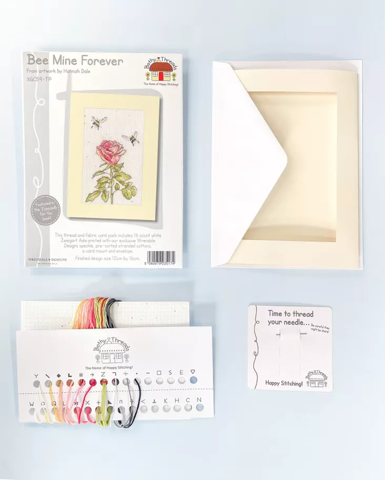 Bee Mine Forever -Thread Pack XGC59-TP Counted Cross Stitch Kit