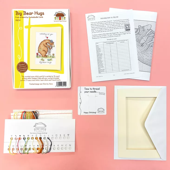 Big Bear Hugs XGC61 Counted Cross Stitch Kit