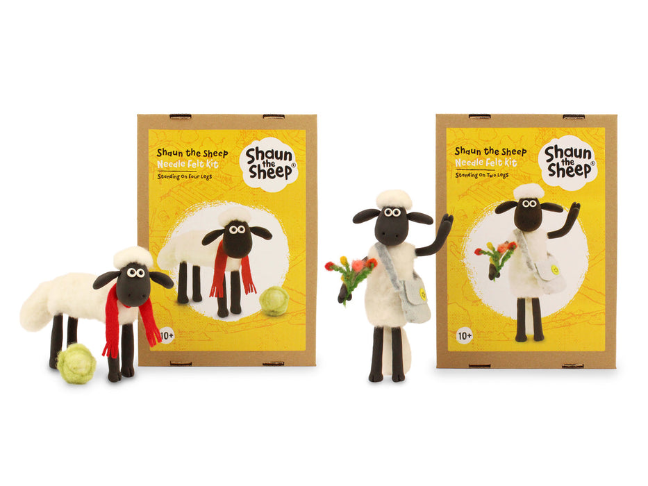 Felting Kit - Aardman Shaun the Sheep - on four legs Needle Felt Kit