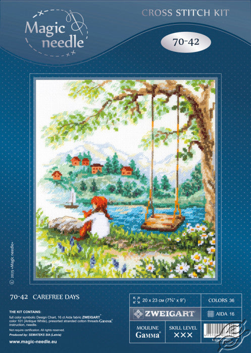 Carefree Days 70-42 Counted Cross-Stitch Kit