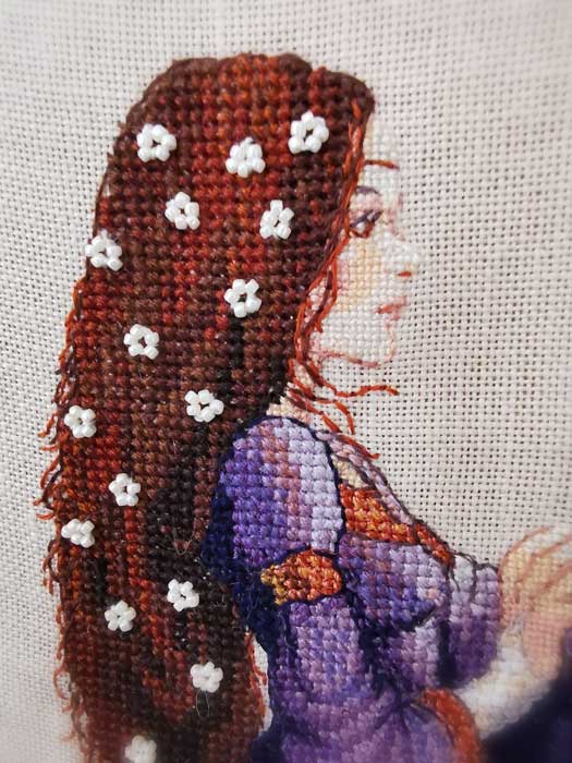 The Lady of the Cat 210-A057 K Counted Cross Stitch Kit