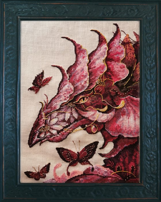 Flowers Dragon 211-P017 K Counted Cross Stitch Kit