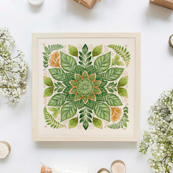 Cross-stitch kit - Dance of the Leaves AH-301