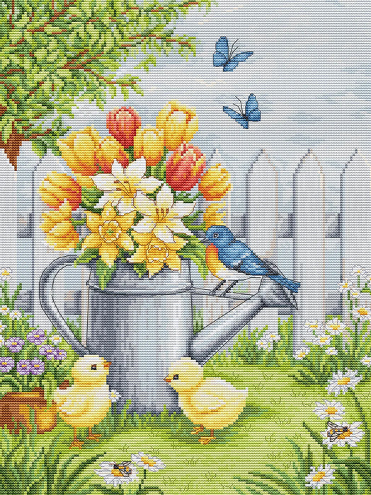 Easter Harmony BU5106L Counted Cross-Stitch Kit
