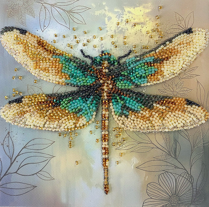 Mini Bead embroidery kit - Emerald Wings AM-268