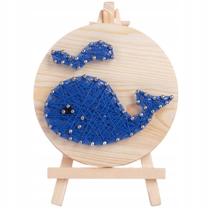 String Art DIY Kit - Whale. Wizardi Craft Kit F07-M12-1-DHAA28277