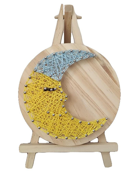 String Art DIY Kit - Moon. Wizardi Craft Kit F07-M12-1-DHAA28282