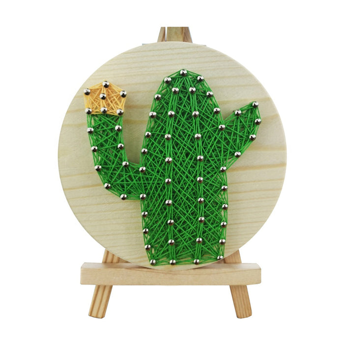 String Art DIY Kit - Cactus. Wizardi Craft Kit F07-M12-1-DHAA28289