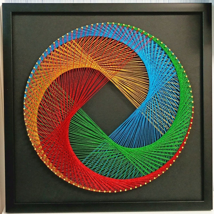 Rainbow Wheel String Art kit F07-M12-2-DHGG29300