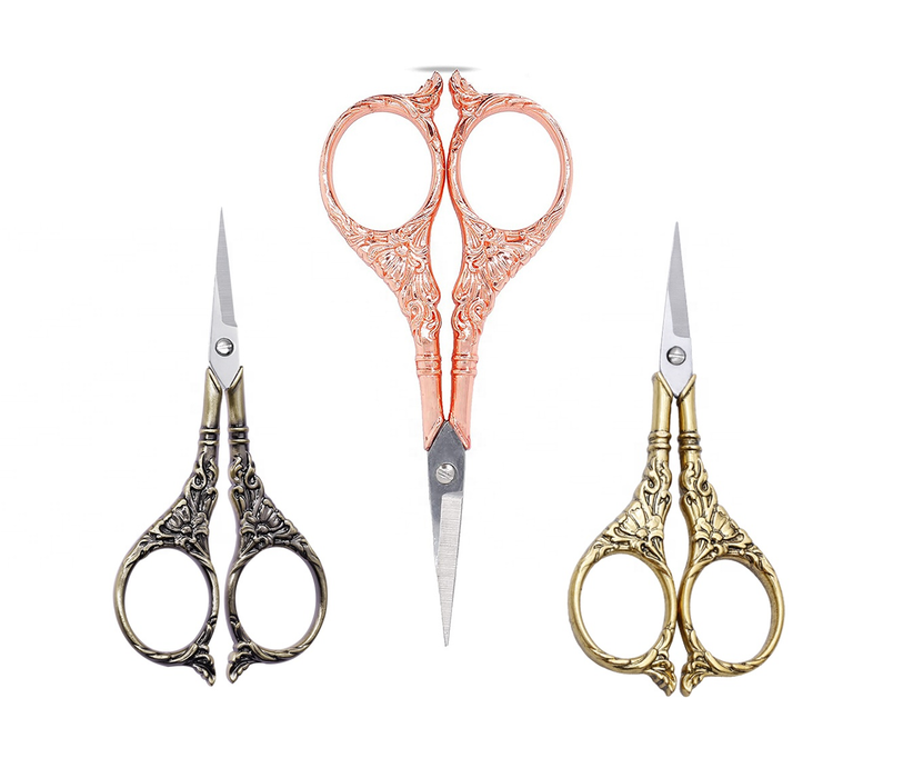 Craft Scissors for Felting & Embroidery Wizardi F07-M13-8-bronze