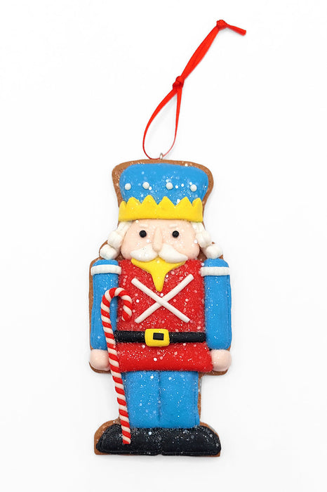 Christmas Ornament - Blue Soldier. Wizardi Festive Decoration F07-N2-4-A2584B