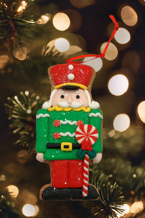 Christmas Ornament - Green Soldier. Wizardi Festive Decoration F07-N2-4-A2584C