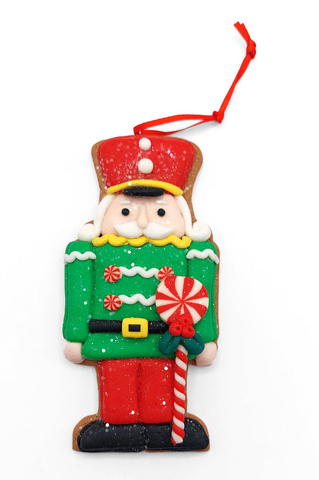 Christmas Ornament - Green Soldier. Wizardi Festive Decoration F07-N2-4-A2584C