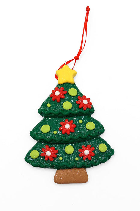 Christmas Ornament - Glossy Christmas Tree. Wizardi Festive Decoration F07-N2-6-A2585A