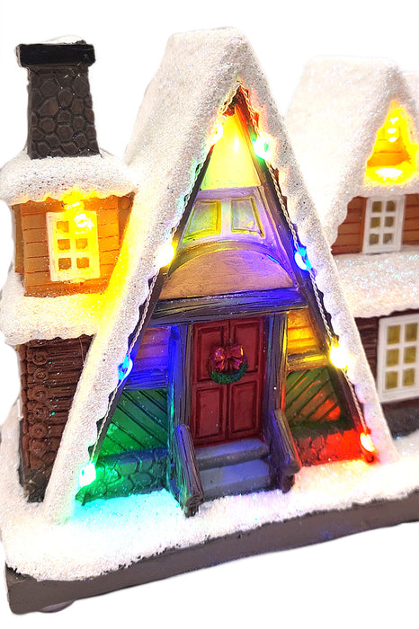 Snowy Holiday House - Christmas Village Collection by Wizardi F07-N6-1A