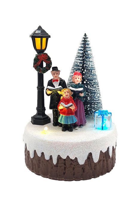 Carol Singers Scene - Christmas Village Collection by Wizardi F07-N6-2D Singers