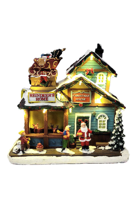 Santa's House. Christmas Village by Wizardi F07-N6-5