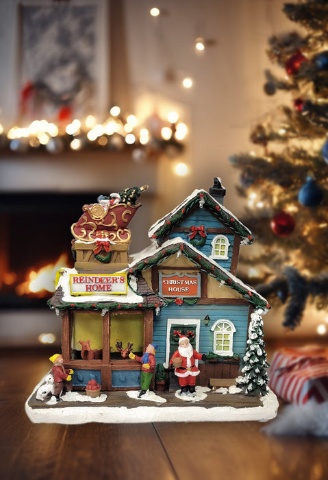 Santa's House. Christmas Village by Wizardi F07-N6-5