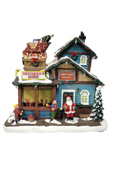 Santa's House. Christmas Village by Wizardi F07-N6-5