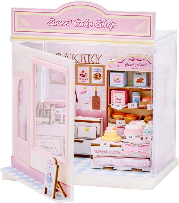 Sweet Cake Shop Miniature Dollhouse Kit F07AM10-1-1-ECJW-71