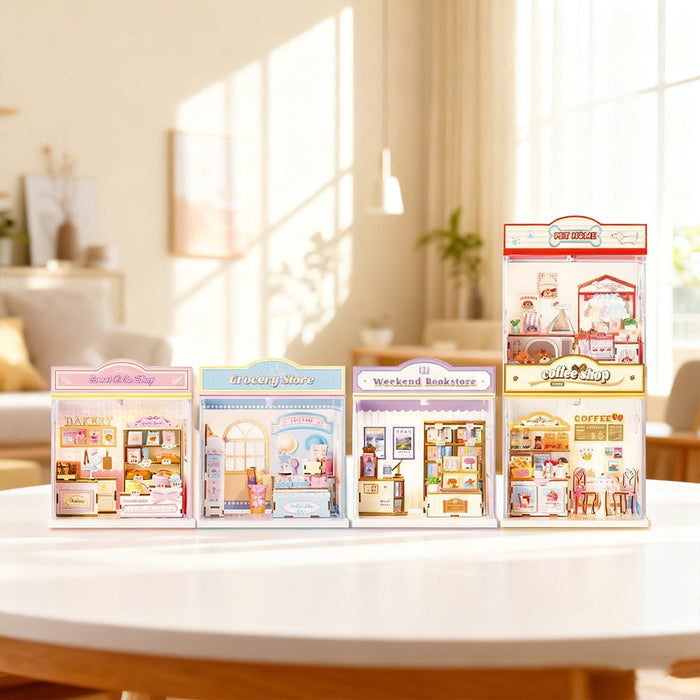 Sweet Cake Shop Miniature Dollhouse Kit F07AM10-1-1-ECJW-71