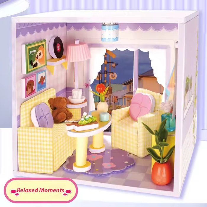 Relaxed Moments Miniature Dollhouse Kit F07AM10-3-2-EZMKJ-02