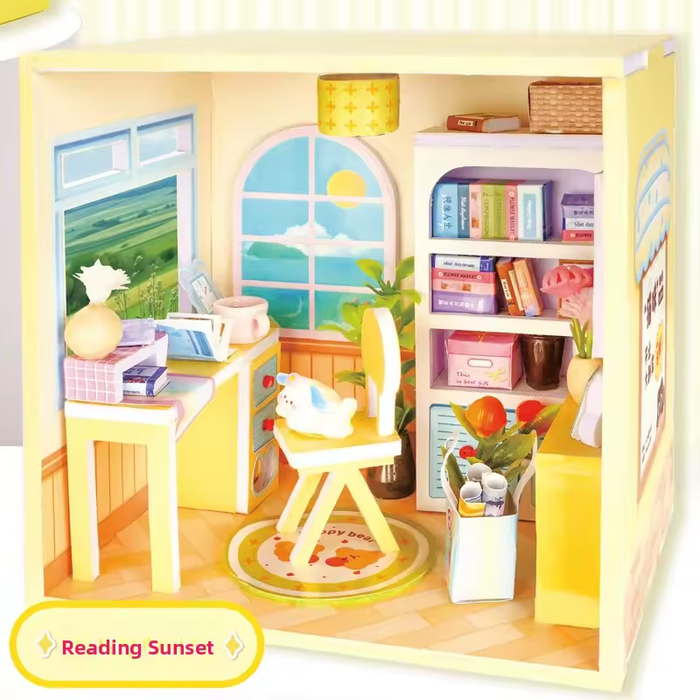 Reading Sunset Miniature Dollhouse Kit F07AM10-3-3-EZMKJ-03