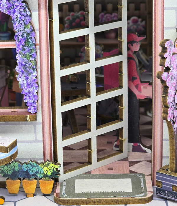 Wisteria Vine Flower Shop Wooden Miniature Dollhouse Kit F07AM15-1-68075