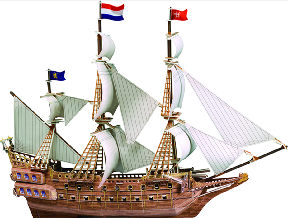 The Flying Dutchman Paper Model Kit F07AM15-10-H-101