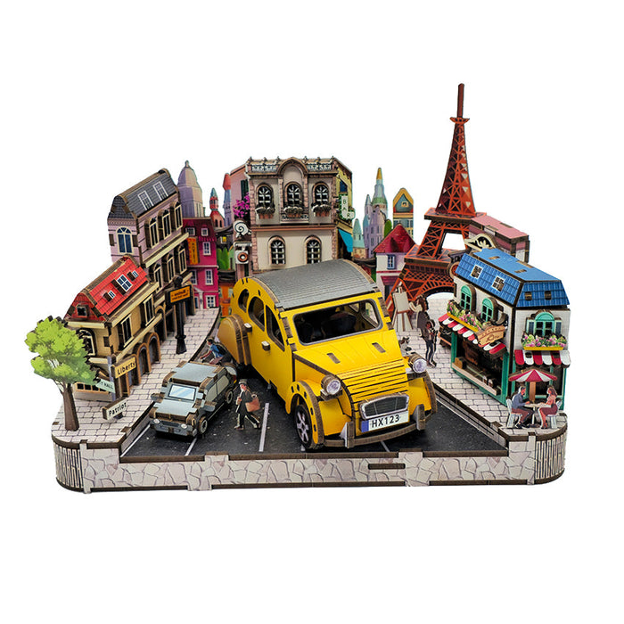 Citroen Wooden Miniature Dollhouse Kit F07AM15-2-68087