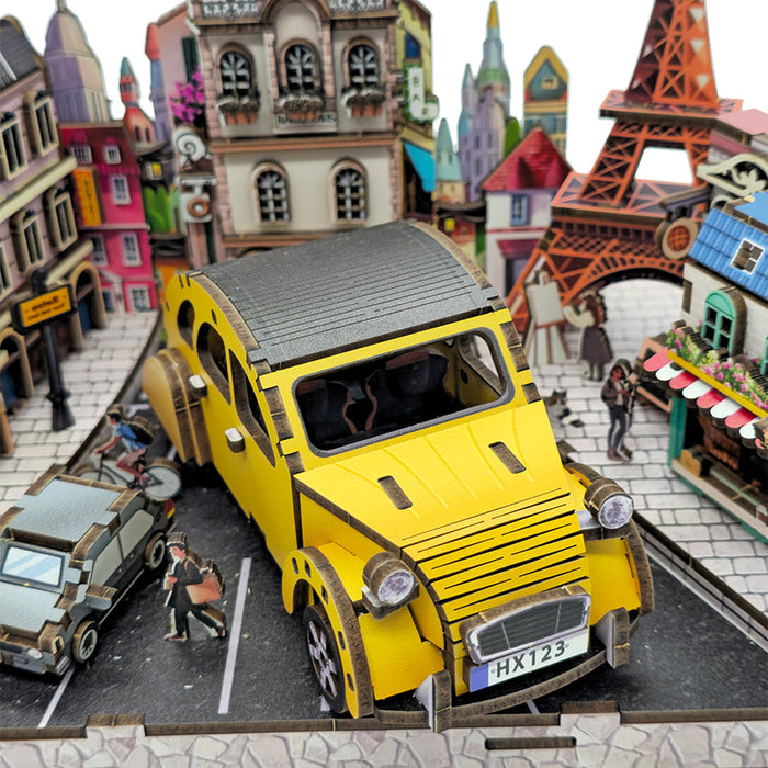Citroen Wooden Miniature Dollhouse Kit F07AM15-2-68087