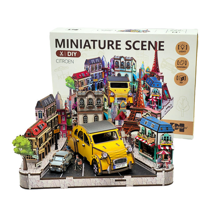 Citroen Wooden Miniature Dollhouse Kit F07AM15-2-68087