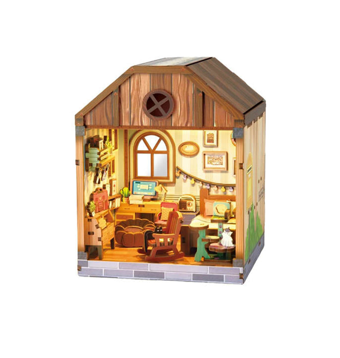 Bedroom Wooden Miniature Dollhouse Kit F07AM15-3-68092