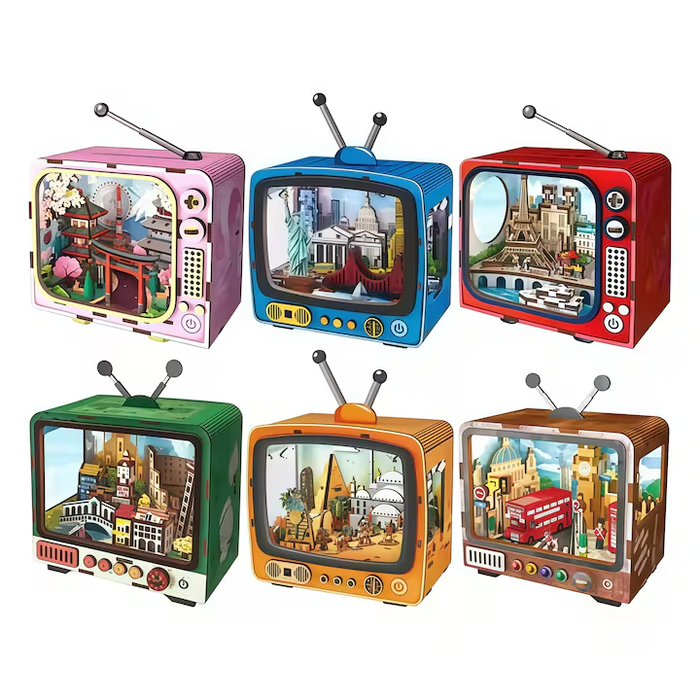 Shuttle to New York Wooden Miniature Dollhouse Kit F07AM15-5-68069
