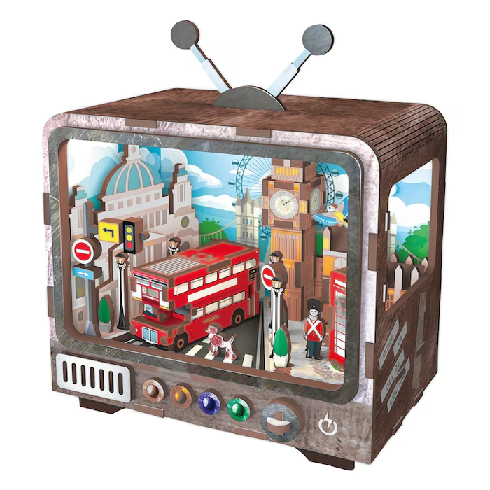 London Streets Wooden Miniature Dollhouse Kit F07AM15-5-68064