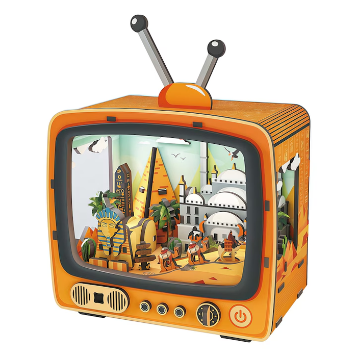 Discover The Pyramids Wooden Miniature Dollhouse Kit F07AM15-5-68065