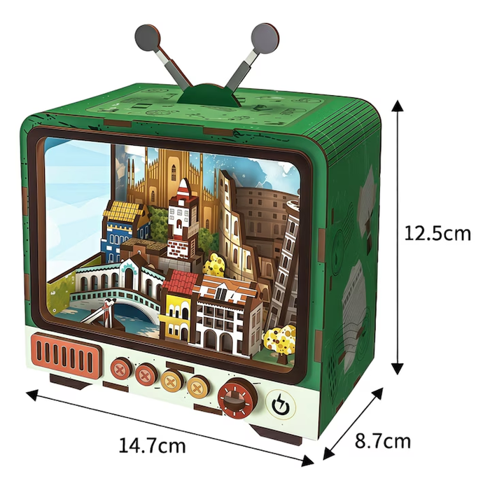 Travels to Venice Wooden Miniature Dollhouse Kit F07AM15-5-68066