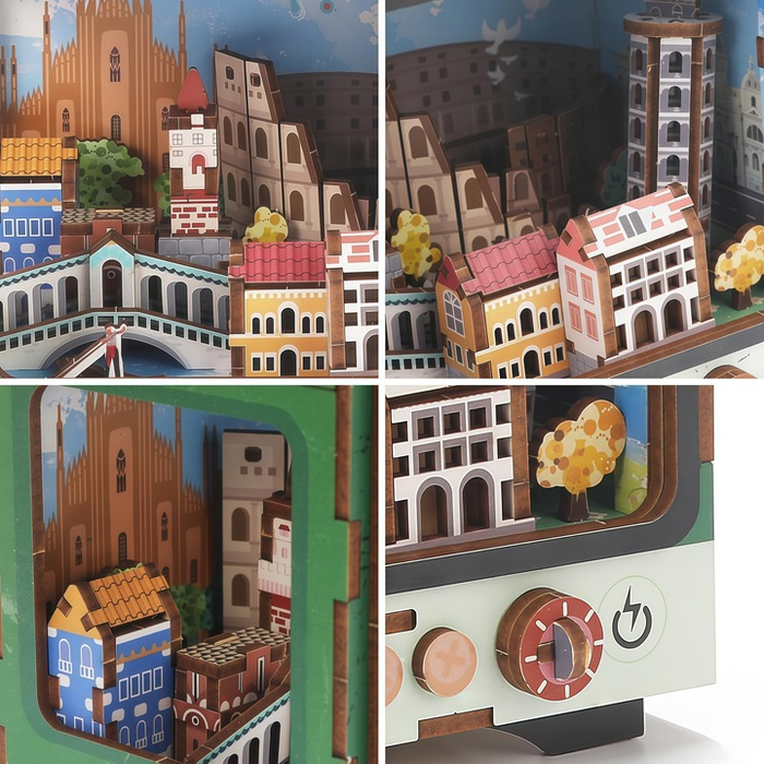 Travels to Venice Wooden Miniature Dollhouse Kit F07AM15-5-68066
