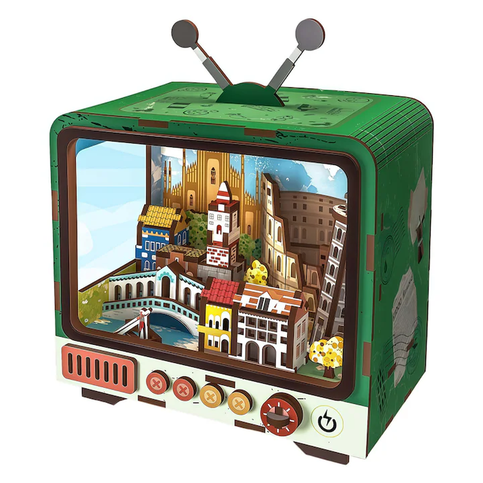 Travels to Venice Wooden Miniature Dollhouse Kit F07AM15-5-68066
