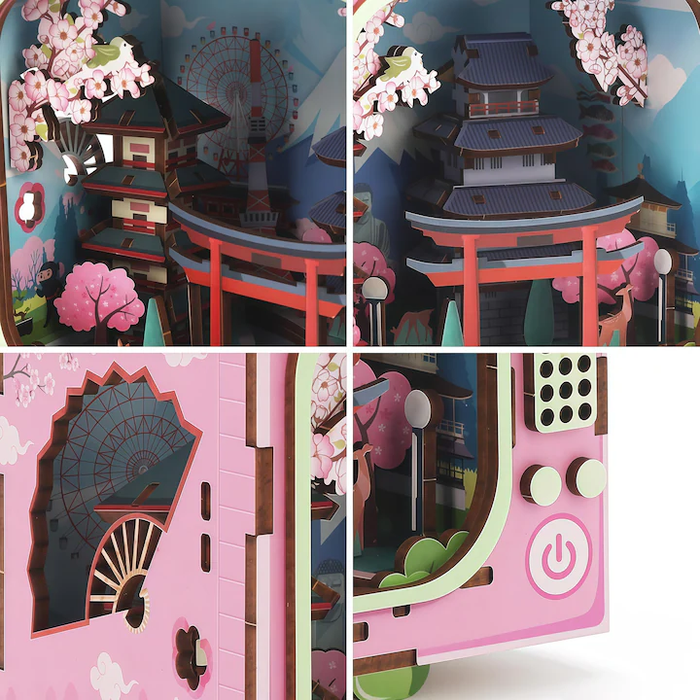 Shuttle to New York Wooden Miniature Dollhouse Kit F07AM15-5-68069