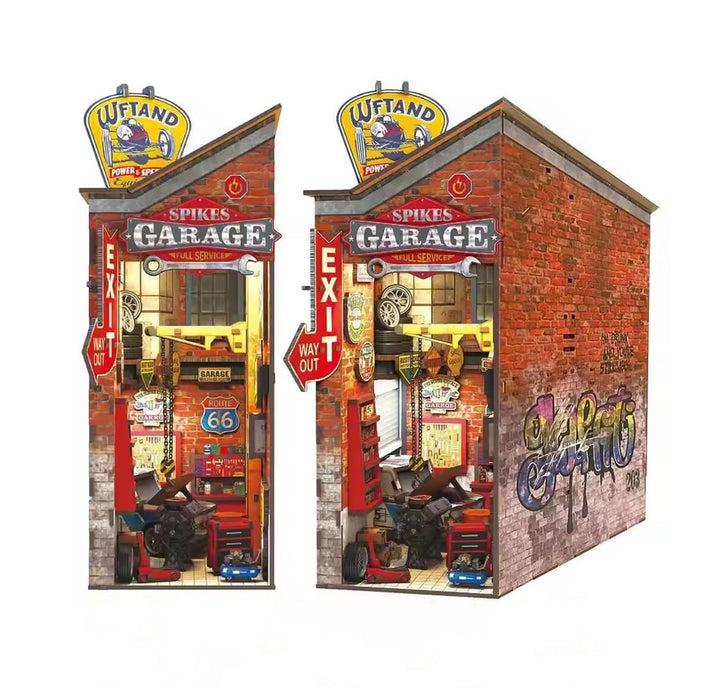 Spike's Garage Wooden Book Nook Kit F07AM15-8-68048