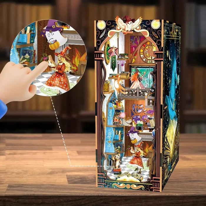 Mystical Magical Power Wooden Book Nook Kit F07AM15-8-68051