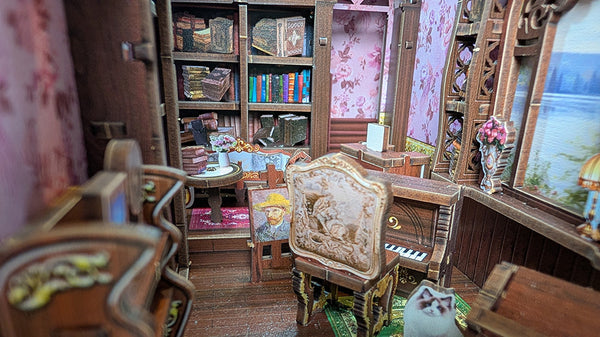 Salton's Retro Bookstore Wooden Book Nook Kit F07AM15-8-68060