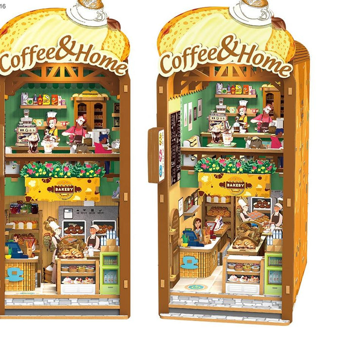 Coffee & Home Wooden Book Nook Kit F07AM15-8-68061