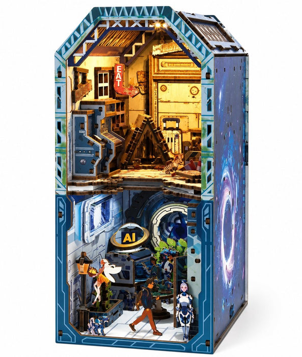 AI World Wooden Book Nook Kit F07AM15-8-68100